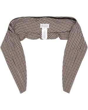 Maison Margiela Cappuccio A Quadri - Grigio