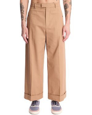 Valentino Garavani Cotton Trousers - Natural