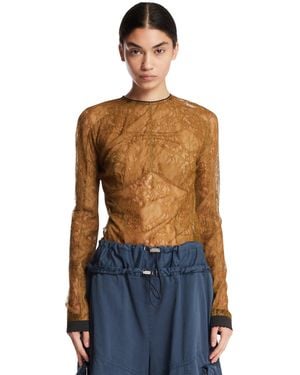 The Attico Lace Top - Blue