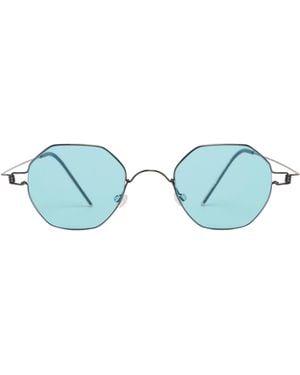 Lindberg Air Rim Titanium 8218 Sunglasses - Blue