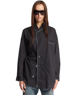 R13 Polka-Dot Shirt - Black