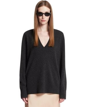TOTEME V-Neck Jumper - Black