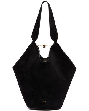 KHAITE Tote Lotus Piccola Nera - Nero