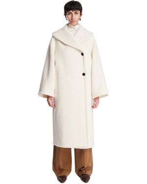 The Row Regino Wool Coat - White