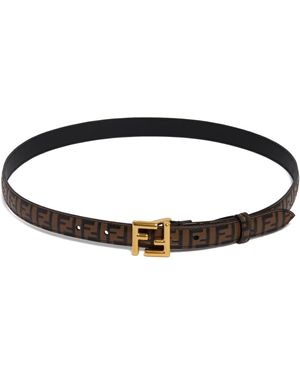 Fendi Cintura Ff Marrone