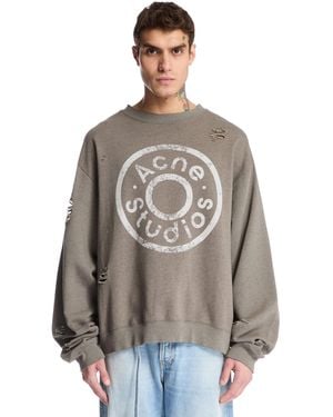 Acne Studios Logo Sweatshirt - Brown