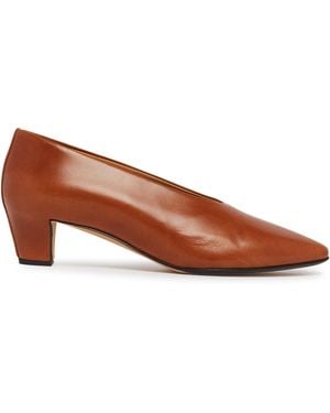 Calvin Klein Leather Court Shoes - Brown
