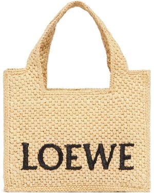 Loewe Font Tote Small - Metallic