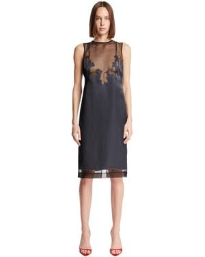 JULIE KEGELS Cut-Out Lace Dress - Blue