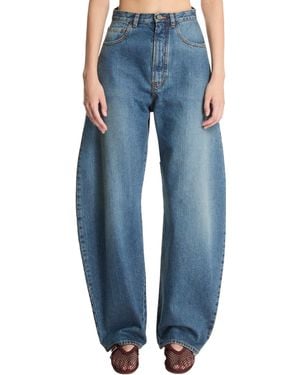 Alaïa Rounded Jeans - Blue