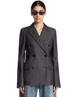 Balenciaga Double-Breasted Tailored Jacket - Black