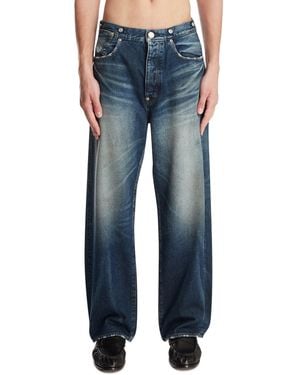 NEEDBY VINTAGE Dark Relaxed Jeans - Blue