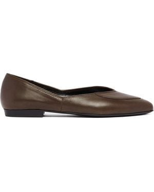 Jude Leather Ballet Flats - Brown