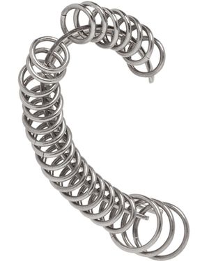 Panconesi Ear Cuff All Around Argentato - Bianco