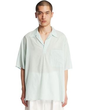 Kaptain Sunshine Camicia A Maniche Corte Verde - Bianco