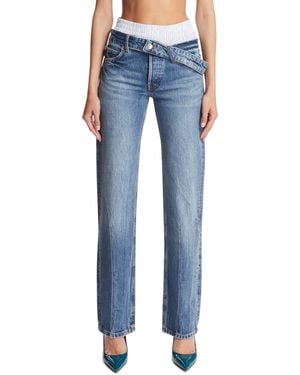 Alexander Wang Slim Boxer Waist Jeans - Blue