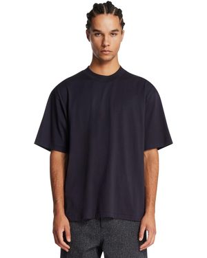 Kaptain Sunshine Cotton Crewneck T-Shirt - Blue
