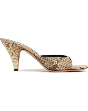 Jude Mixer Leather Sandals - Natural