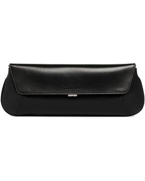 AMINA MUADDI Leather Ami Clutch - Black