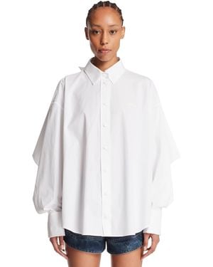 The Attico Shirt With Cape Detail - White