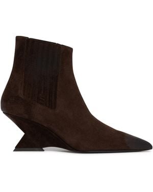 The Attico Suede Cheope Ankle Boots - Brown