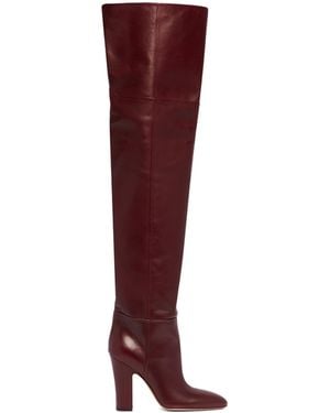 Paris Texas Rouge Noir Lavinia Leather Boots - Red