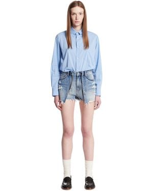 Alexander Wang Denim Skort Romper - Blue