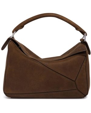 Loewe Small Featherlight Puzzle Bag - Brown