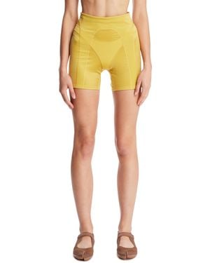 Nike Skims Ochre High-Waisted Shorts - Yellow