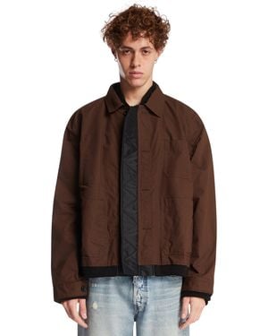 Sacai Wool Blend Jacket - Brown