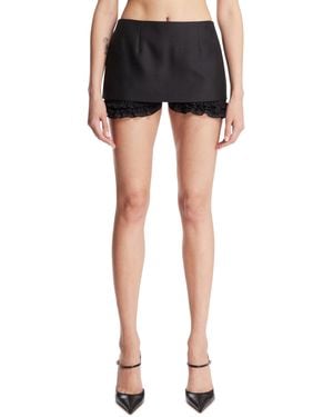 Magda Butrym Wool And Silk Shorts - Black