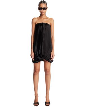 7 For All Mankind Satin Mini Dress - Black