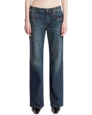 Gucci Horsebit Denim Trousers - Blue