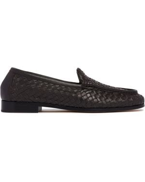 Bottega Veneta Leather Silenzio Loafers - Black