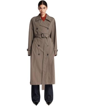 TOTEME Crisp Summer Trench Coat - Brown