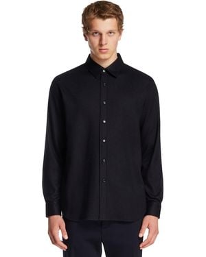 Brioni Cashmere And Silk Shirt - Black