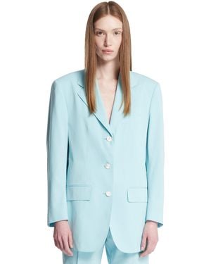 Umit Benan Single-Breasted Blazer - Blue