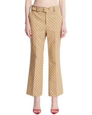 Gucci Cotton Trousers - Natural