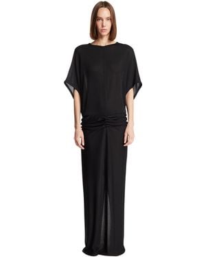 The Row Viscose Maxi Dress - Black