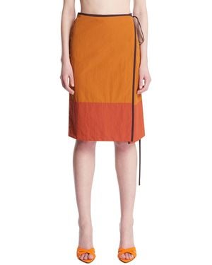 Saint Laurent Pencil Skirt - Orange