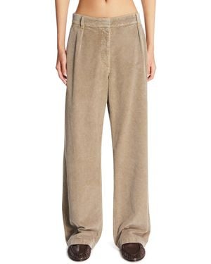 The Row Adler Cotton Trousers - Natural