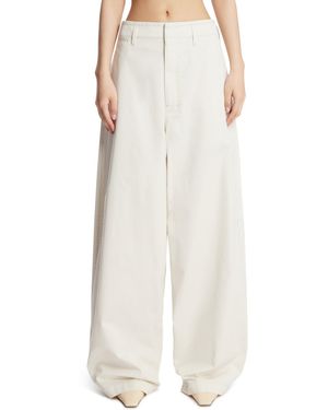 Lemaire Wide-Leg Trousers - White