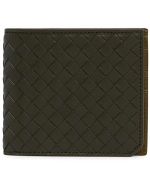 Bottega Veneta Intrecciato Bifold Wallet - Green