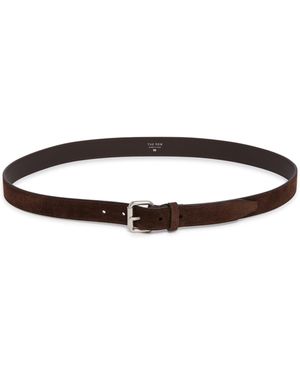 The Row Geo Suede Belt - Brown