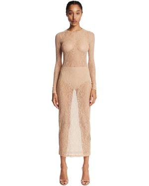 Wardrobe NYC Lace Midi Dress - White