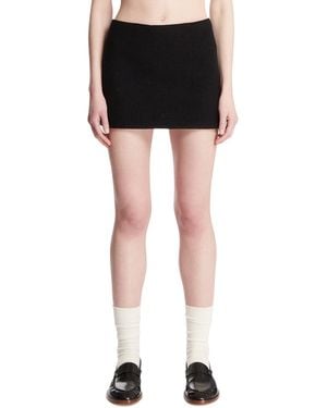 Rier Wool Miniskirt - Black