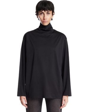 The Row Silk And Cotton Top - Black