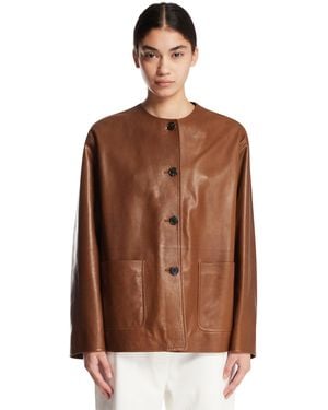 The Row Quintus Jacket - Brown