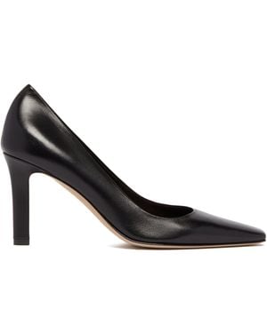 The Row Leather Court Shoes - Black