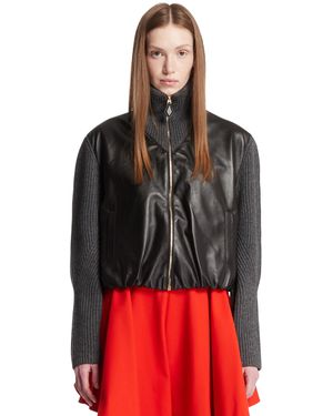 Alaïa Light Wool Varsity Jacket - Red